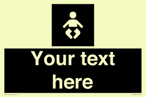 Custom information: black panel baby change